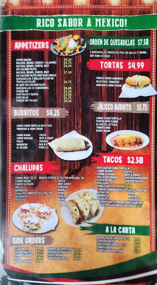 Jalisco's Bar & Grill Menu image 3